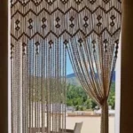 پرده مکرومه کد 40008
