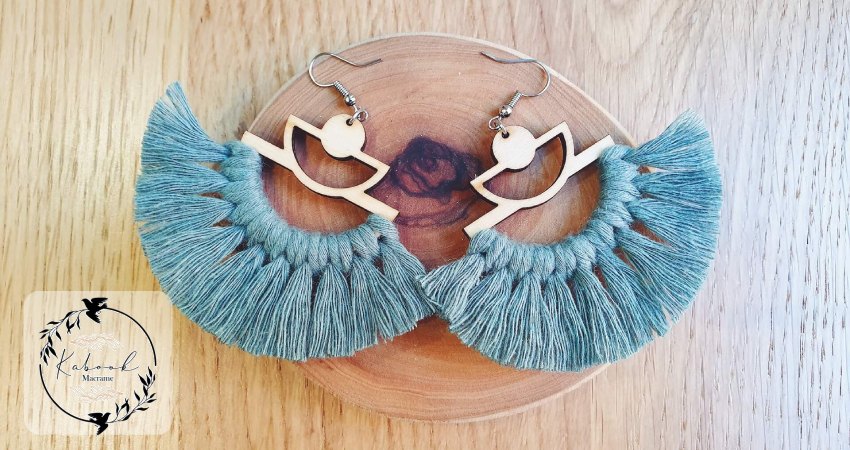 قیمت گوشواره مکرومه